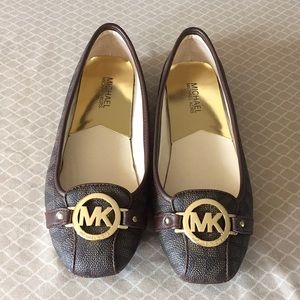 Micheal Kors Fulton Moc Signature Flats Sz 8 Wide
